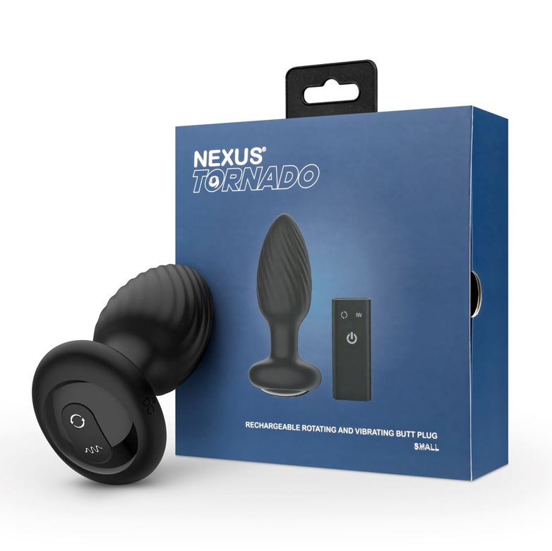 Nexus Tornado Rotating Remote Control Butt Plug Small | Vibrating Butt Plug | Nexus | Bodyjoys