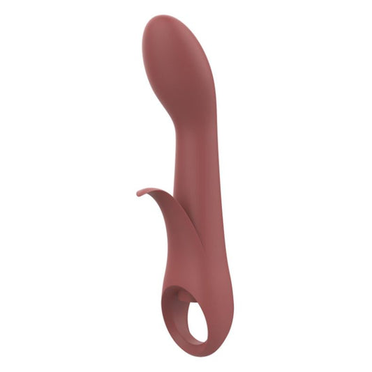 Nude Sierra G-Spot Duo Vibrator Orange | Rabbit Vibrator | Dream Toys | Bodyjoys