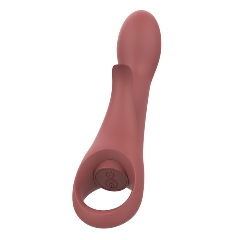 Nude Sierra G-Spot Duo Vibrator Orange | Rabbit Vibrator | Dream Toys | Bodyjoys