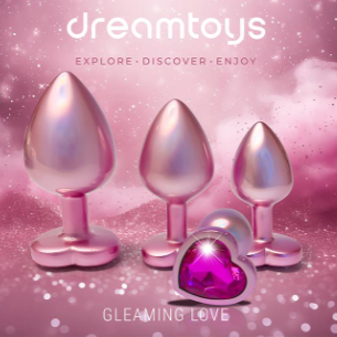 Gleaming Love Pearl Pink Metal Butt Plug Large | Metal Butt Plug | Dream Toys | Bodyjoys