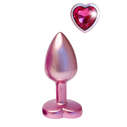 Gleaming Love Pearl Pink Metal Butt Plug Small | Metal Butt Plug | Dream Toys | Bodyjoys