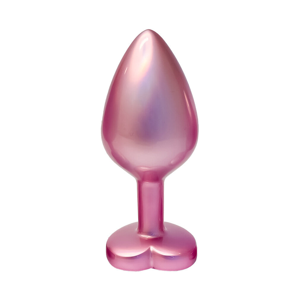 Gleaming Love Pearl Pink Metal Butt Plug Medium | Metal Butt Plug | Dream Toys | Bodyjoys