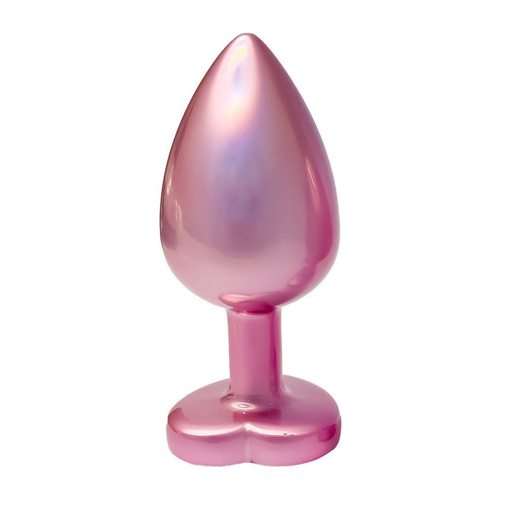 Gleaming Love Pearl Pink Metal Butt Plug Large | Metal Butt Plug | Dream Toys | Bodyjoys