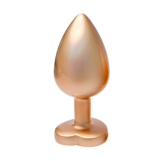 Gleaming Love Pearl Gold Metal Butt Plug Large | Metal Butt Plug | Dream Toys | Bodyjoys