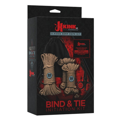 Kink Bind And Tie Initiation Hemp Rope Kit 5 Pieces | Bondage Rope & Tape | Kink Industries | Bodyjoys