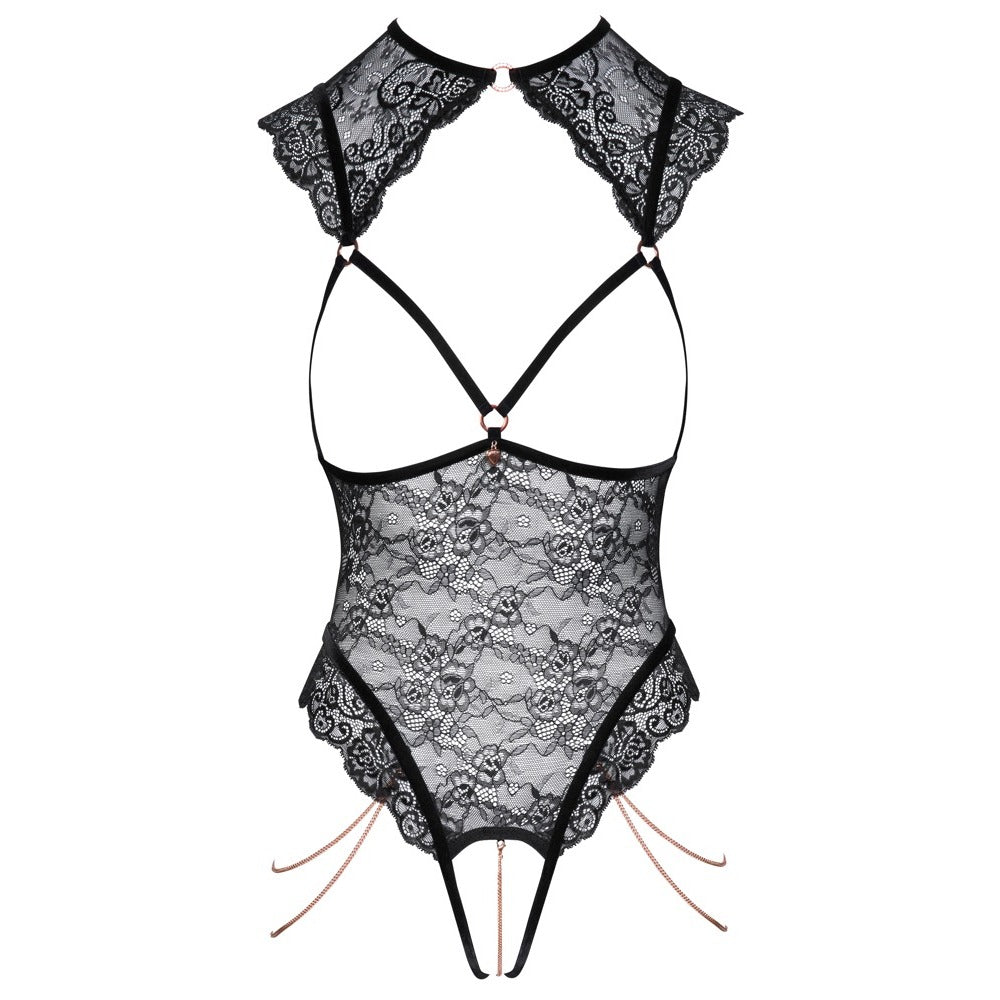 Abierta Fina Open Lace Body Black | Bodies & Teddies | Abierta Fina | Bodyjoys