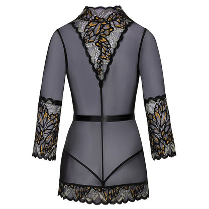 Kissable Lace Kimono Black | Sexy Dress | Kissable Lingerie | Bodyjoys