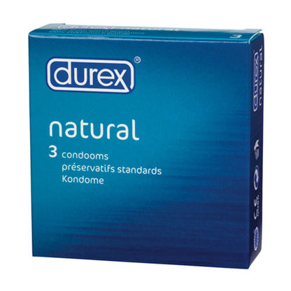 Durex Natural Condoms 3 Pack | Regular Condom | Durex | Bodyjoys