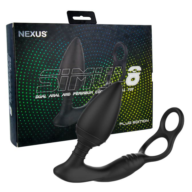 Nexus Simul8 Dual Butt Plug And Cock And Ball Toy | Anal Cock Ring | Nexus | Bodyjoys