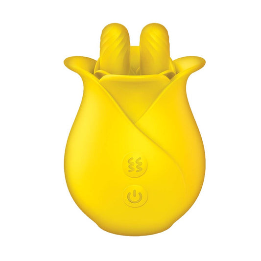 Clit-Tastic Tulip Finger Massager Yellow | Clitoral Vibrator | Nasstoys | Bodyjoys