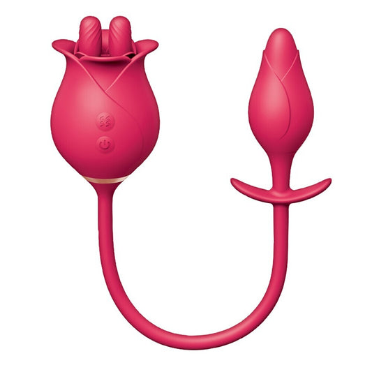 Clit-Tastic Tulip Finger Massager & Pleasure Butt Plug Set | Clitoral Vibrator | Nasstoys | Bodyjoys