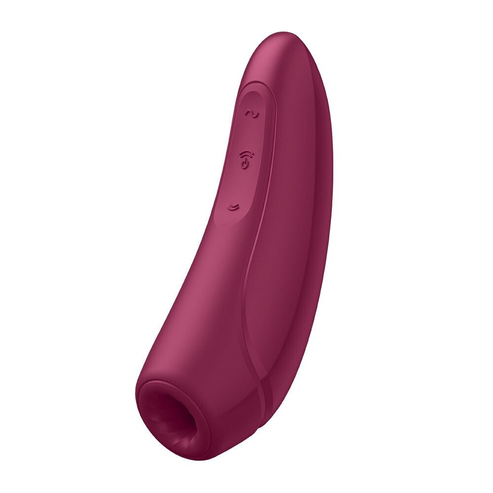 Satisfyer Curvy 1 Plus App-Enabled Rose Red | Clitoral Suction Vibrator | Satisfyer | Bodyjoys