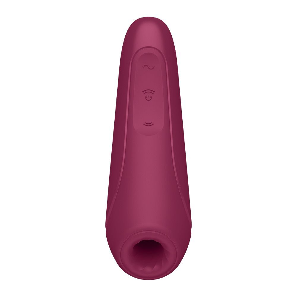 Satisfyer Curvy 1 Plus App-Enabled Rose Red | Clitoral Suction Vibrator | Satisfyer | Bodyjoys