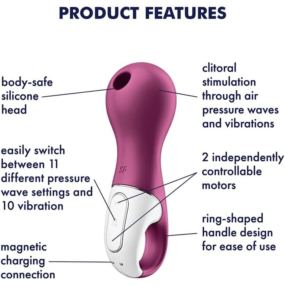 Satisfyer Lucky Libra Air Pulse Stim And Vibe | Clitoral Suction Vibrator | Satisfyer | Bodyjoys