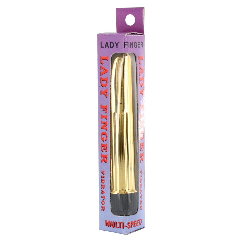 Lady Finger Multi-Speed Mini Vibrator Gold | Bullet Vibrator | Seven Creations | Bodyjoys