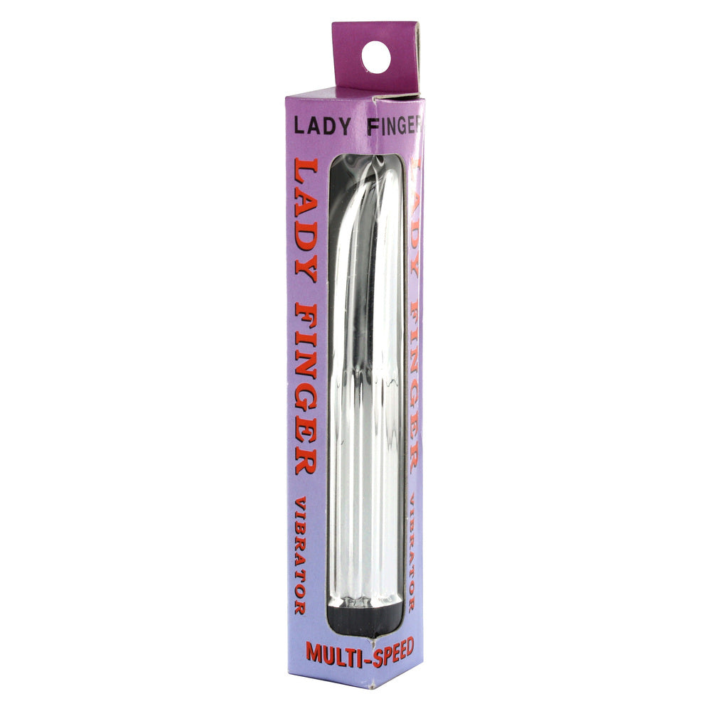 Lady Finger Multi-Speed Mini Vibrator Silver | Bullet Vibrator | Seven Creations | Bodyjoys