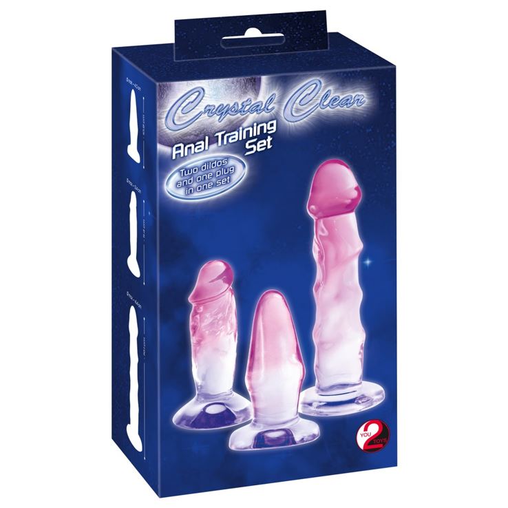 Crystal Clear Anal Training Set Pink | Anal Sex Toy Set | You2Toys | Bodyjoys