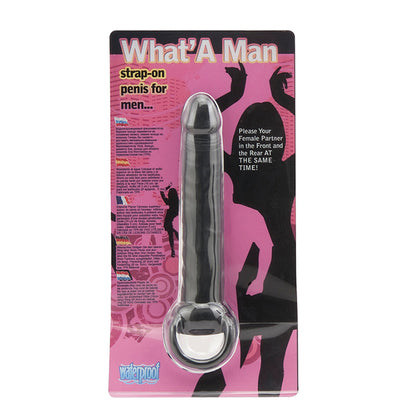 What A Man Black Strap-On Double Penetrator | Double Strap-On | Seven Creations | Bodyjoys