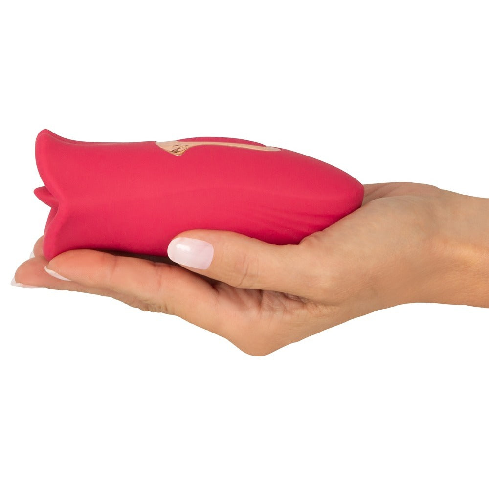 Oral Fun Moving Lips Vibrating Tongue Vibrator Red | Clitoral Vibrator | You2Toys | Bodyjoys