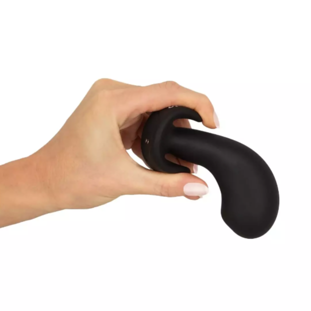 Anos Big Head Prostate Plug With Vibration Black | Prostate Stimulator | Anos | Bodyjoys