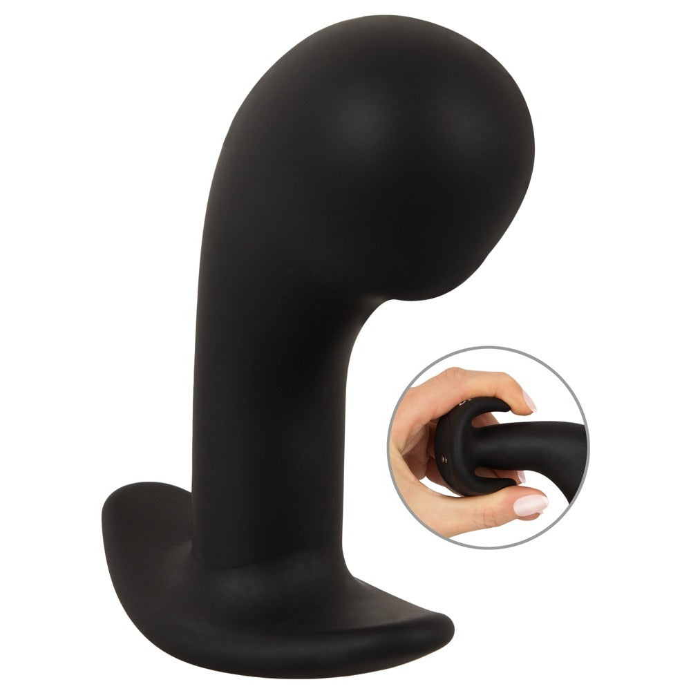 Anos Big Head Prostate Plug With Vibration Black | Prostate Stimulator | Anos | Bodyjoys