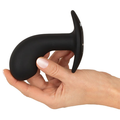 Anos Big Head Prostate Plug With Vibration Black | Prostate Stimulator | Anos | Bodyjoys