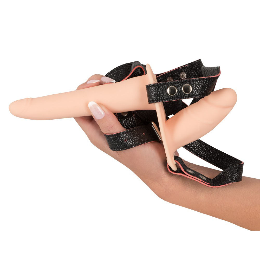 Soft Touch Silicone Rechargeable Vibrating Double Strap-On | Strap-On Set | You2Toys | Bodyjoys