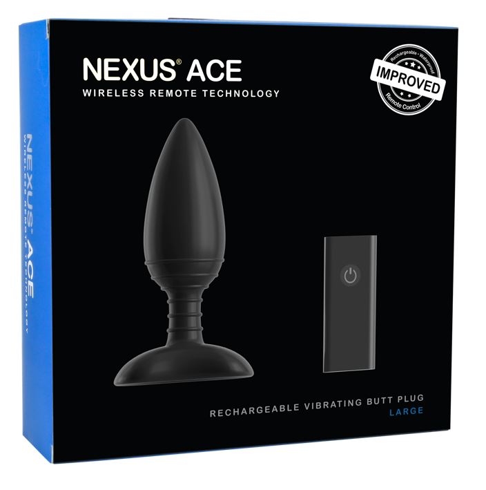 Nexus Ace Rechargeable Vibrating Butt Plug Large | Vibrating Butt Plug | Nexus | Bodyjoys