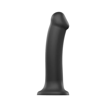 Strap On Me Silicone Dual Density Bendable Dildo XLarge Black | Non-Phallic Dildo | Strap On Me | Bodyjoys