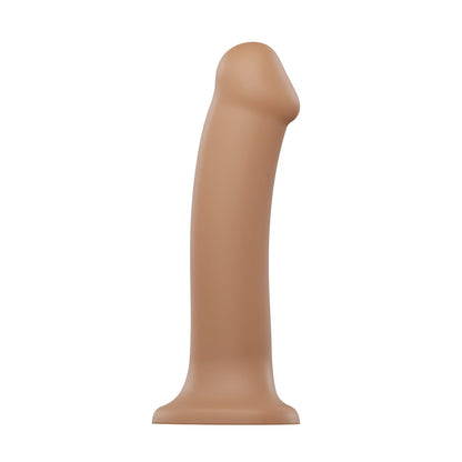 Strap On Me Silicone Dual Density Bendable Dildo Small Caramel | Non-Phallic Dildo | Strap On Me | Bodyjoys