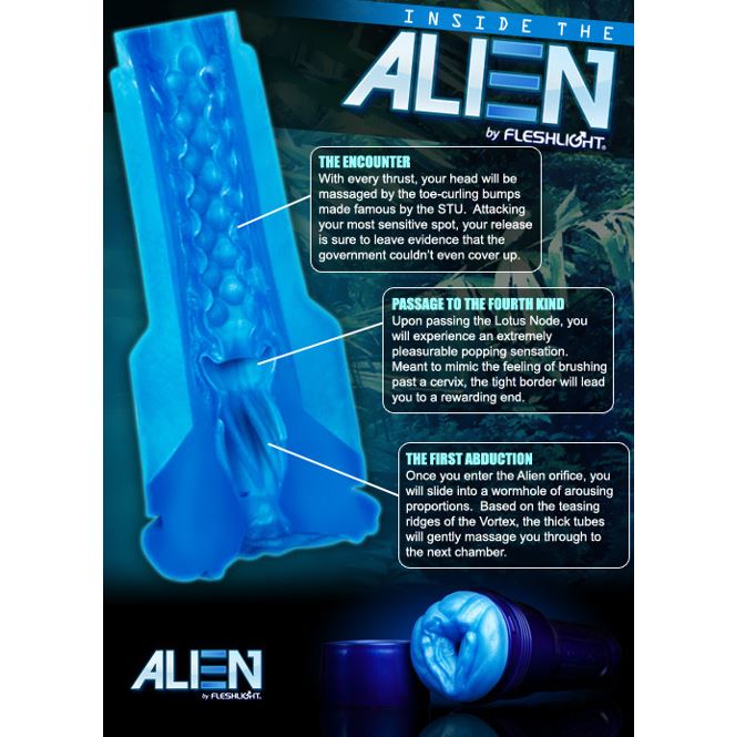 Fleshlight Freaks Alien Masturbator Metallic Blue | Fantasy Masturbator | Fleshlight | Bodyjoys