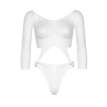 Leg Avenue Top Bodysuit With Thong White Size 6 To 12 | Bodies & Teddies | Leg Avenue Lingerie | Bodyjoys