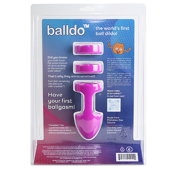 Balldo The World’s First Ball Dildo Set Purple | Non-Phallic Dildo | Nadgerz | Bodyjoys