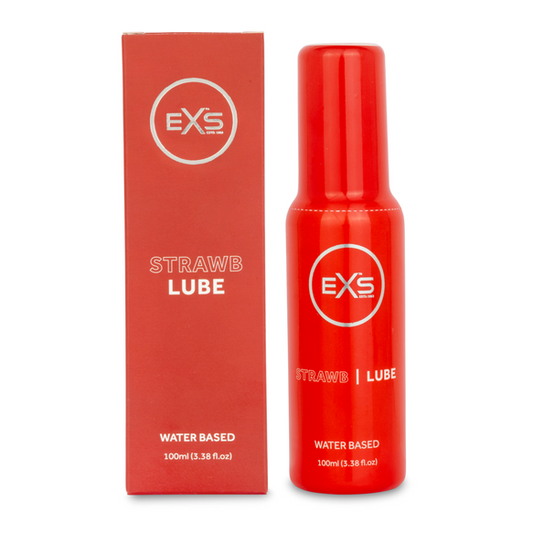 EXS Premium Clear Strawberry Lubricant Vegan 100ml | Flavoured Lube | EXS Condoms | Bodyjoys