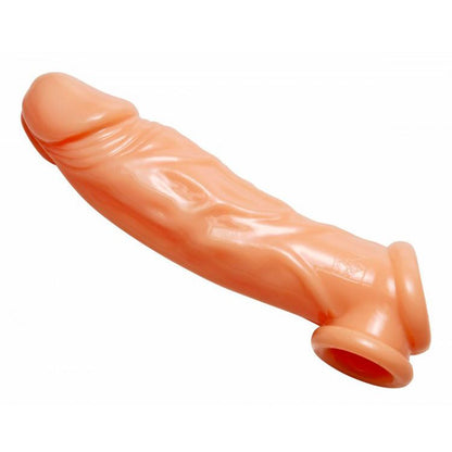 Realistic Penis Enhancer And Ball Stretcher 8 Inch Beige | Penis Sheath | XR Brands | Bodyjoys