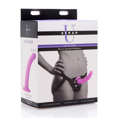 Navigator U Strap-On G-Spot Dildo And Harness | Strap-On Set | XR Brands | Bodyjoys