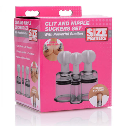 Size Matters Clit And Nipple Sucker Set | Pussy Pump | Size Matters | Bodyjoys
