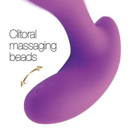 Inmi G-Pearl 10X G-Spot Stimulator With Moving Beads Purple | G-Spot Vibrator | XR Brands | Bodyjoys