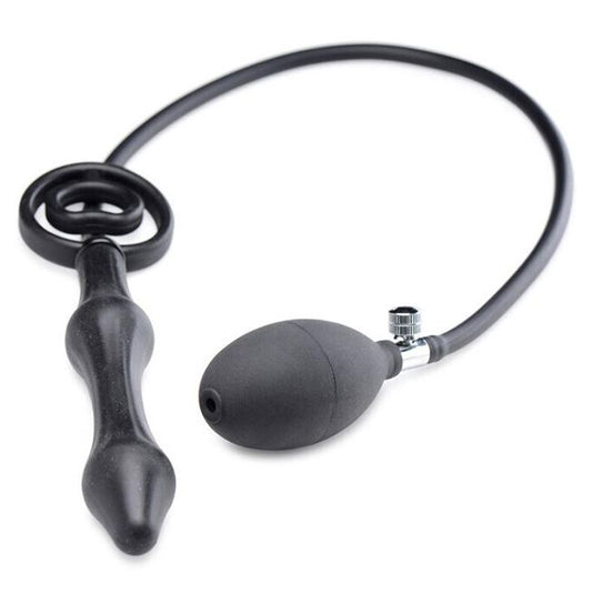 Master Series Devils Rattle Inflatable Anal Plug With Cock Ring | Inflatable Butt Plug | Master Series | Bodyjoys
