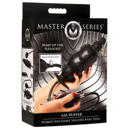 Master Series Ass Puffer Nubbed Inflatable Silicone Butt Plug | Inflatable Butt Plug | Master Series | Bodyjoys