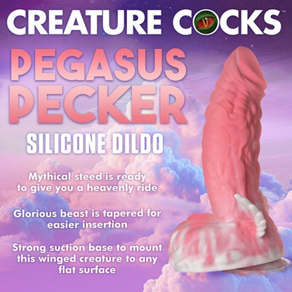 Creature Cocks Pegasus Pecker Winged Silicone Fantasy Dildo | Fantasy Dildo | XR Brands | Bodyjoys