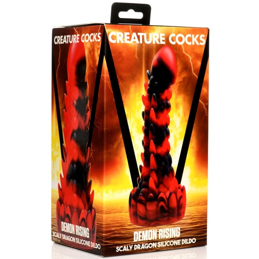 Creature Cocks Demon Rising Scaly Dragon Silicone Dildo | Fantasy Dildo | XR Brands | Bodyjoys