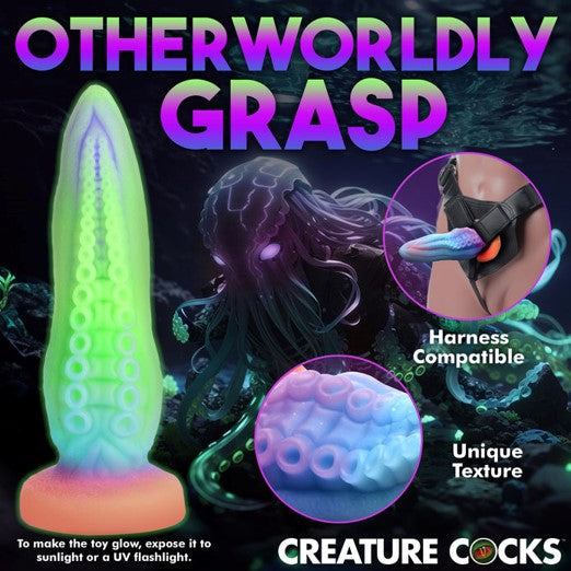 Creature Cocks Tenta-Cock Glow-In-The-Dark Silicone Dildo | Fantasy Dildo | XR Brands | Bodyjoys