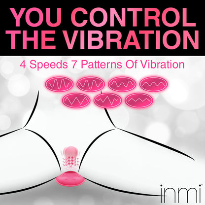 Inmi Spin 'N' Grind Rotating And Vibrating Silicone Grinder | Clitoral Vibrator | XR Brands | Bodyjoys