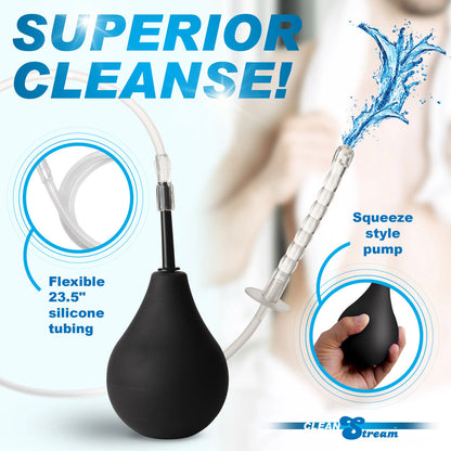 CleanStream Enema Bulb Kit Black | Anal Douche | CleanStream | Bodyjoys