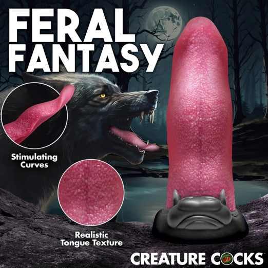 Creature Cocks Wolf's Lick Maw 6 Inch Silicone Tongue Dildo | Fantasy Dildo | XR Brands | Bodyjoys