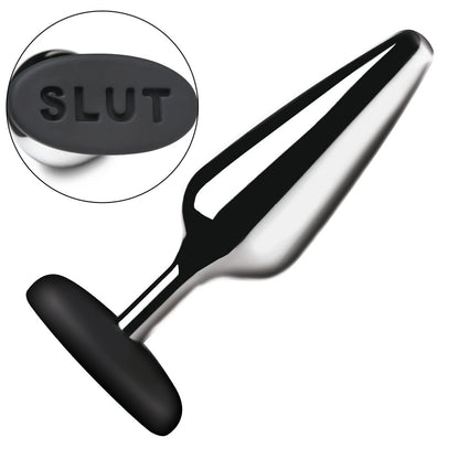 Master Series Butt Slut Metal And Silicone Butt Plug | Metal Butt Plug | Master Series | Bodyjoys