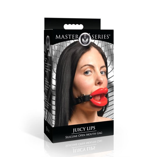 Master Series Juicy Lips Silicone Open Mouth Gag Red | Bondage Gag | Master Series | Bodyjoys