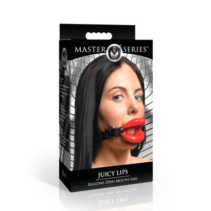 Master Series Juicy Lips Silicone Open Mouth Gag Red | Bondage Gag | Master Series | Bodyjoys