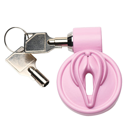 Master Series Pussification Vulva Chasity Cage Pink | Chastity Cage | Master Series | Bodyjoys